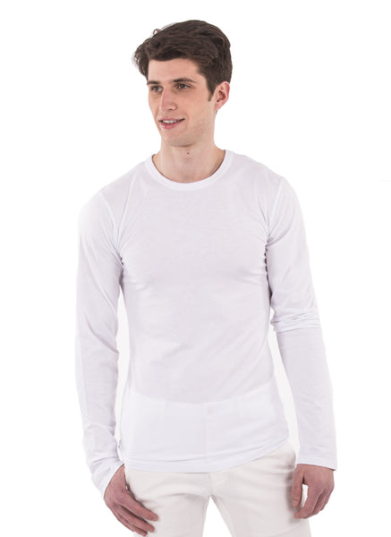 70% bamboo 30% organic cotton long sleeve longsleeve mens shirt crew neck