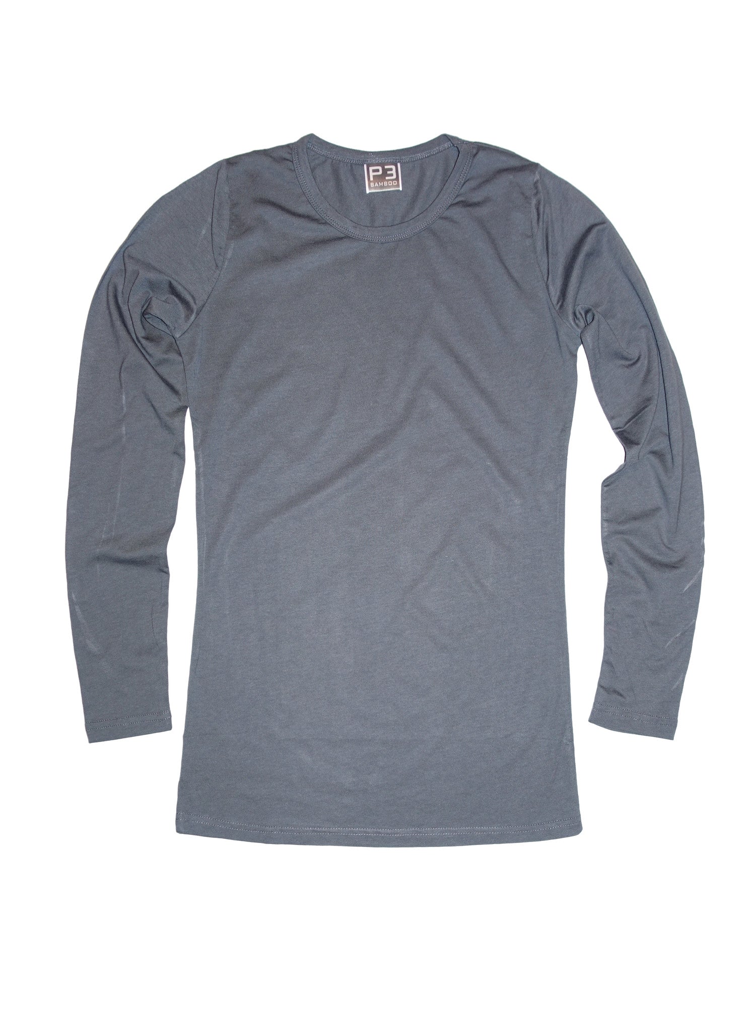 BLACK BAMBOO CREW KNIT TOP main image 1