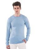 light blue bamboo long sleeve mens shirt 